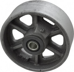 Albion - 5 Inch Diameter x 2 Inch Wide, Cast Iron Caster Wheel - 1,300 Lb. Capacity, 2-3/16 Inch Hub Length, 1/2 Inch Axle Diameter, Roller Bearing - Apex Tool & Supply
