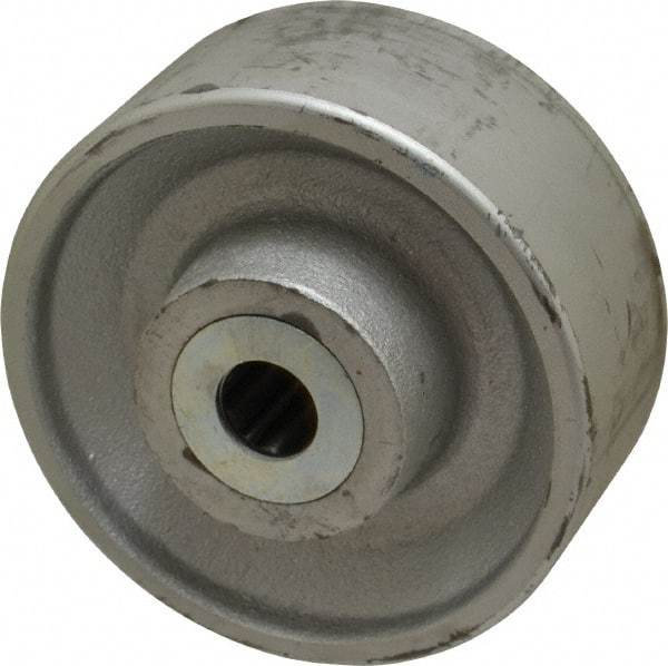 Albion - 6 Inch Diameter x 2-1/2 Inch Wide, Cast Iron Caster Wheel - 2,300 Lb. Capacity, 3-1/4 Inch Hub Length, 1 Inch Axle Diameter, Roller Bearing - Apex Tool & Supply