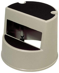 Rubbermaid - 13" High x 16" Wide x 16" Deep, Beige Step Stool with Retractable Rubber Casters - Plastic - Apex Tool & Supply