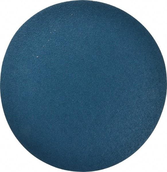 Superior Abrasives - 12" Diam, 40 Grit Zirconia Alumina Adhesive PSA Disc - Coarse Grade, Blue, X Weighted Backing, Flexible - Apex Tool & Supply