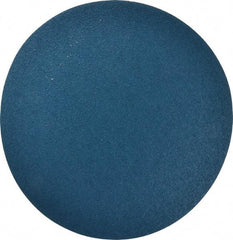 Superior Abrasives - 12" Diam, 40 Grit Zirconia Alumina Adhesive PSA Disc - Coarse Grade, Blue, X Weighted Backing, Flexible - Apex Tool & Supply