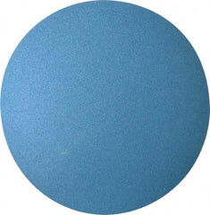 Superior Abrasives - 12" Diam, 60 Grit Zirconia Alumina Adhesive PSA Disc - Medium Grade, Blue, X Weighted Backing, Flexible - Apex Tool & Supply