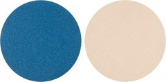 Superior Abrasives - 16" Diam, 36 Grit Zirconia Alumina Adhesive PSA Disc - Very Coarse Grade, Blue, Cloth Backing, Flexible - Apex Tool & Supply