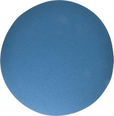 Superior Abrasives - 20" Diam, 50 Grit Zirconia Alumina Adhesive PSA Disc - Coarse Grade, Blue, X Weighted Backing, Flexible - Apex Tool & Supply