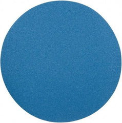 Superior Abrasives - 24" Diam, 40 Grit Zirconia Alumina Adhesive PSA Disc - Coarse Grade, Blue, X Weighted Backing, Flexible - Apex Tool & Supply