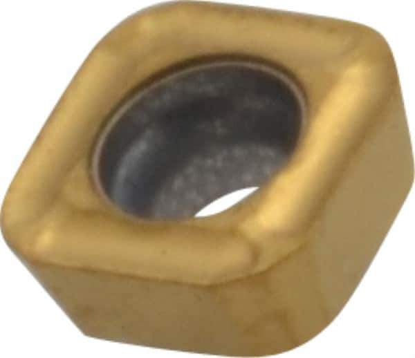 Seco - SPGX0502 C1 Grade T400D Carbide Indexable Drill Insert - TiAlN/TiN Finish, Square, 7/32" Inscribed Circle - Apex Tool & Supply