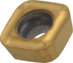 Seco - SPGX0502 C1 Grade T400D Carbide Indexable Drill Insert - TiAlN/TiN Finish, Square, 7/32" Inscribed Circle - Apex Tool & Supply