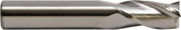 M.A. Ford - 5/8", 1-1/4" LOC, 5/8" Shank Diam, 3-1/2" OAL, 3 Flute, Solid Carbide Square End Mill - Single End, TiCN Finish, 30° Helix, Centercutting, Right Hand Cut, Right Hand Flute, Series 116 - Apex Tool & Supply