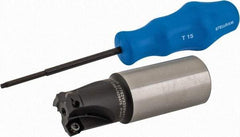 Kennametal - 1-1/4" Cutter Diam, 0.059" Max Depth of Cut, Indexable High-Feed Face Mill - 3.855" High, XD... 0904... Inserts, Series 7792 VXD - Apex Tool & Supply