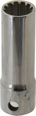 Proto - 3/8" Drive, 7/16" Socket, Spline Socket - 12 Points, 2-1/8" OAL - Apex Tool & Supply