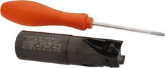 Kennametal - 1-1/4" Cut Diam, 18.03mm Max Depth of Cut, 1-1/4" Shank Diam, 115.06mm OAL, Indexable Square Shoulder End Mill - EC18.., EP18.. Inserts, Weldon Shank, 0° Lead Angle, Through Coolant - Apex Tool & Supply