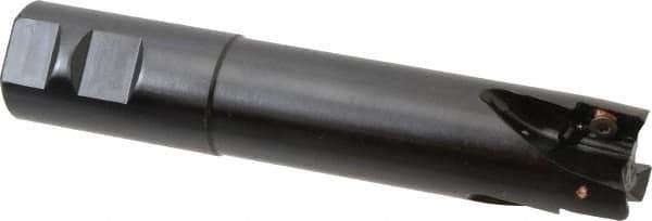 Kennametal - 1-1/4" Cut Diam, 18.03mm Max Depth of Cut, 1-1/4" Shank Diam, 165.86mm OAL, Indexable Square Shoulder End Mill - EC18.., EP18.. Inserts, Weldon Shank, 0° Lead Angle, Through Coolant - Apex Tool & Supply