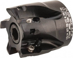 Kennametal - 5 Inserts, 1-1/2" Cut Diam, 3/4" Arbor Diam, 14.48mm Max Depth of Cut, Indexable Square-Shoulder Face Mill - 0/90° Lead Angle, 40mm High, EC14.., EP14.. Insert Compatibility, Through Coolant, Series Mill 1-14 - Apex Tool & Supply