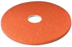 3M - Spray Buffing Pad - 16" Machine, Red Pad, Polyester - Apex Tool & Supply