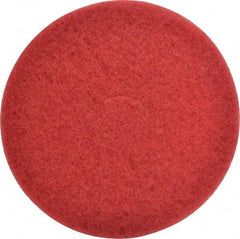 3M - Spray Buffing Pad - 14" Machine, Red Pad, Polyester - Apex Tool & Supply