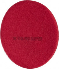 3M - Spray Buffing Pad - 19" Machine, Red Pad, Polyester - Apex Tool & Supply