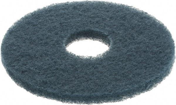 3M - Scrubbing Pad - 12" Machine, Blue Pad, Nylon & Polyester - Apex Tool & Supply