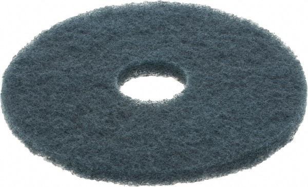 3M - Scrubbing Pad - 14" Machine, Blue Pad, Nylon & Polyester - Apex Tool & Supply