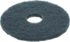 3M - Scrubbing Pad - 14" Machine, Blue Pad, Nylon & Polyester - Apex Tool & Supply