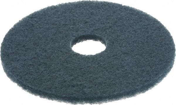 3M - Scrubbing Pad - 16" Machine, Blue Pad, Nylon & Polyester - Apex Tool & Supply