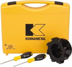 Kennametal - 8 Inserts, 5" Cut Diam, 1-1/2" Arbor Diam, 0.361" Max Depth of Cut, Indexable Square-Shoulder Face Mill - 0/90° Lead Angle, 2.38" High, SD.T 43.. Insert Compatibility, Series KSSM - Apex Tool & Supply