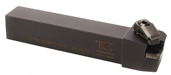 Kennametal - LH CCRN Negative Rake Indexable Turning Toolholder - Apex Tool & Supply