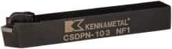 Kennametal - CSDP, Neutral Cut, 0° Lead Angle, 5/8" Shank Height x 5/8" Shank Width, Positive Rake Indexable Turning Toolholder - 4-1/2" OAL, SP..32. Insert Compatibility, Series Kendex - Apex Tool & Supply