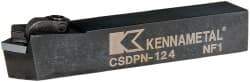 Kennametal - CSDP, Neutral Cut, 0° Lead Angle, 3/4" Shank Height x 3/4" Shank Width, Positive Rake Indexable Turning Toolholder - 4-1/2" OAL, SP..42. Insert Compatibility, Series Kendex - Apex Tool & Supply