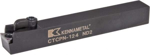 Kennametal - CTCP, Neutral Cut, 0° Lead Angle, 3/4" Shank Height x 3/4" Shank Width, Positive Rake Indexable Turning Toolholder - 6" OAL, TP..42. Insert Compatibility, Series Kendex - Apex Tool & Supply