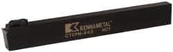 Kennametal - CTCP, Neutral Cut, 0° Lead Angle, 1" Shank Height x 1/2" Shank Width, Positive Rake Indexable Turning Toolholder - 8" OAL, TP..42. Insert Compatibility, Series Kendex - Apex Tool & Supply