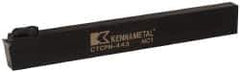 Kennametal - CTCP, Neutral Cut, 0° Lead Angle, 1" Shank Height x 1/2" Shank Width, Positive Rake Indexable Turning Toolholder - 8" OAL, TP..42. Insert Compatibility, Series Kendex - Apex Tool & Supply