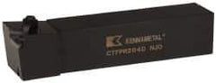 Kennametal - CTFP, Right Hand Cut, 0° Lead Angle, 1-1/4" Shank Height x 1-1/4" Shank Width, Positive Rake Indexable Turning Toolholder - 6" OAL, TP..42. Insert Compatibility, Series Kendex - Apex Tool & Supply