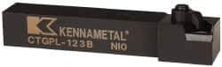 Kennametal - CTGP, Left Hand Cut, 0° Lead Angle, 3/4" Shank Height x 3/4" Shank Width, Positive Rake Indexable Turning Toolholder - 4-1/2" OAL, TN..32. Insert Compatibility, Series Kendex - Apex Tool & Supply