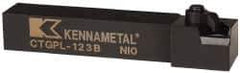 Kennametal - CTGP, Left Hand Cut, 0° Lead Angle, 3/4" Shank Height x 3/4" Shank Width, Positive Rake Indexable Turning Toolholder - 4-1/2" OAL, TN..32. Insert Compatibility, Series Kendex - Apex Tool & Supply