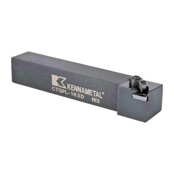 Kennametal - CTGP, Left Hand Cut, 0° Lead Angle, 1" Shank Height x 1" Shank Width, Positive Rake Indexable Turning Toolholder - 6" OAL, TN..32. Insert Compatibility, Series Kendex - Apex Tool & Supply