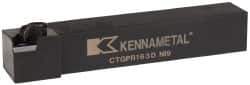 Kennametal - CTGP, Right Hand Cut, 0° Lead Angle, 1" Shank Height x 1" Shank Width, Positive Rake Indexable Turning Toolholder - 6" OAL, TN..32. Insert Compatibility, Series Kendex - Apex Tool & Supply