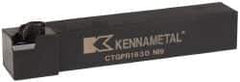 Kennametal - CTGP, Right Hand Cut, 0° Lead Angle, 1" Shank Height x 1" Shank Width, Positive Rake Indexable Turning Toolholder - 6" OAL, TN..32. Insert Compatibility, Series Kendex - Apex Tool & Supply