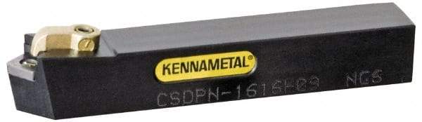 Kennametal - CSDP, Neutral Cut, 0° Lead Angle, 20mm Shank Height x 20mm Shank Width, Positive Rake Indexable Turning Toolholder - 125mm OAL, SP.. Insert Compatibility, Series Kendex - Apex Tool & Supply