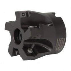 Kennametal - 5 Inserts, 2" Cut Diam, 3/4" Arbor Diam, 0.361" Max Depth of Cut, Indexable Square-Shoulder Face Mill - 0/90° Lead Angle, 1-3/4" High, SD.T 43.. Insert Compatibility, Series KSSM - Apex Tool & Supply