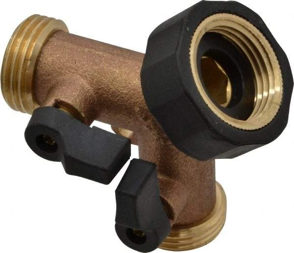 Midwest Control - Garden Hose Coupler - Brass, Female Swivel Nut to Male Hose Connector - Apex Tool & Supply