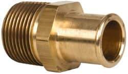 Parker - 1 NPT Thread Hose Barb x Male NPT Connector - 1" ID Hose, Brass - Apex Tool & Supply