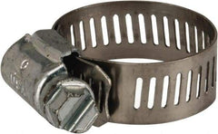 Parker - 1/2 to 1-1/4" Diam, Stainless Steel Worm Drive Clamp - Apex Tool & Supply