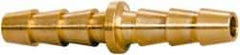 Parker - Hose Barb x Hose Barb Hose Mender - 3/16" ID Hose x 0.227" OD Hose, Brass - Apex Tool & Supply