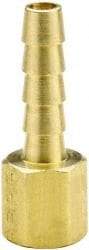 Parker - 3/8 NPT Thread Hose Barb x Female NPT Connector - 3/8" ID Hose x 0.415" OD Hose, Brass - Apex Tool & Supply