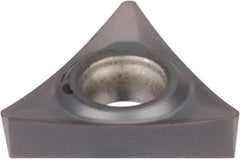 Kennametal - TCGT21.51 HP Grade KC5025 Carbide Turning Insert - TiAlN Finish, 60° Triangle, 1/4" Inscr Circle, 3/32" Thick, 1/64" Corner Radius - Apex Tool & Supply