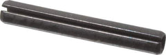 Value Collection - 2mm Diam x 16mm Long Slotted Spring Pin - Grade 1070-1080 Steel, Plain Finish - Apex Tool & Supply