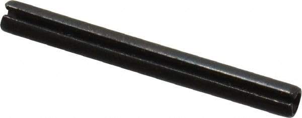 Value Collection - 2mm Diam x 20mm Long Slotted Spring Pin - Grade 1070-1080 Steel, Plain Finish - Apex Tool & Supply