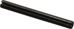 Value Collection - 2mm Diam x 20mm Long Slotted Spring Pin - Grade 1070-1080 Steel, Plain Finish - Apex Tool & Supply