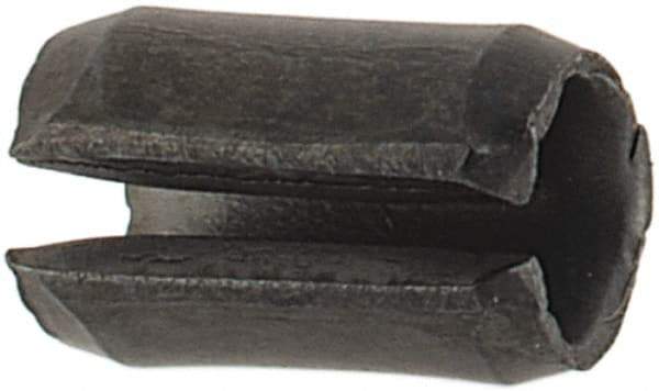 Value Collection - 2.5mm Diam x 4mm Long Slotted Spring Pin - Grade 1070-1080 Steel, Plain Finish - Apex Tool & Supply