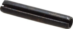 Value Collection - 2.5mm Diam x 14mm Long Slotted Spring Pin - Grade 1070-1080 Steel, Plain Finish - Apex Tool & Supply